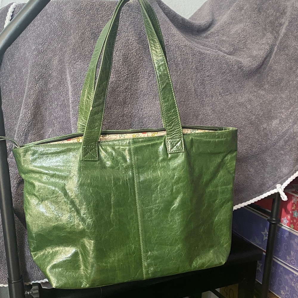 Latico Green Leather Tote